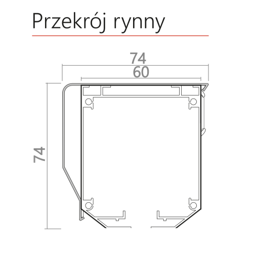 Rzymska Ultra przekrój rynny.png