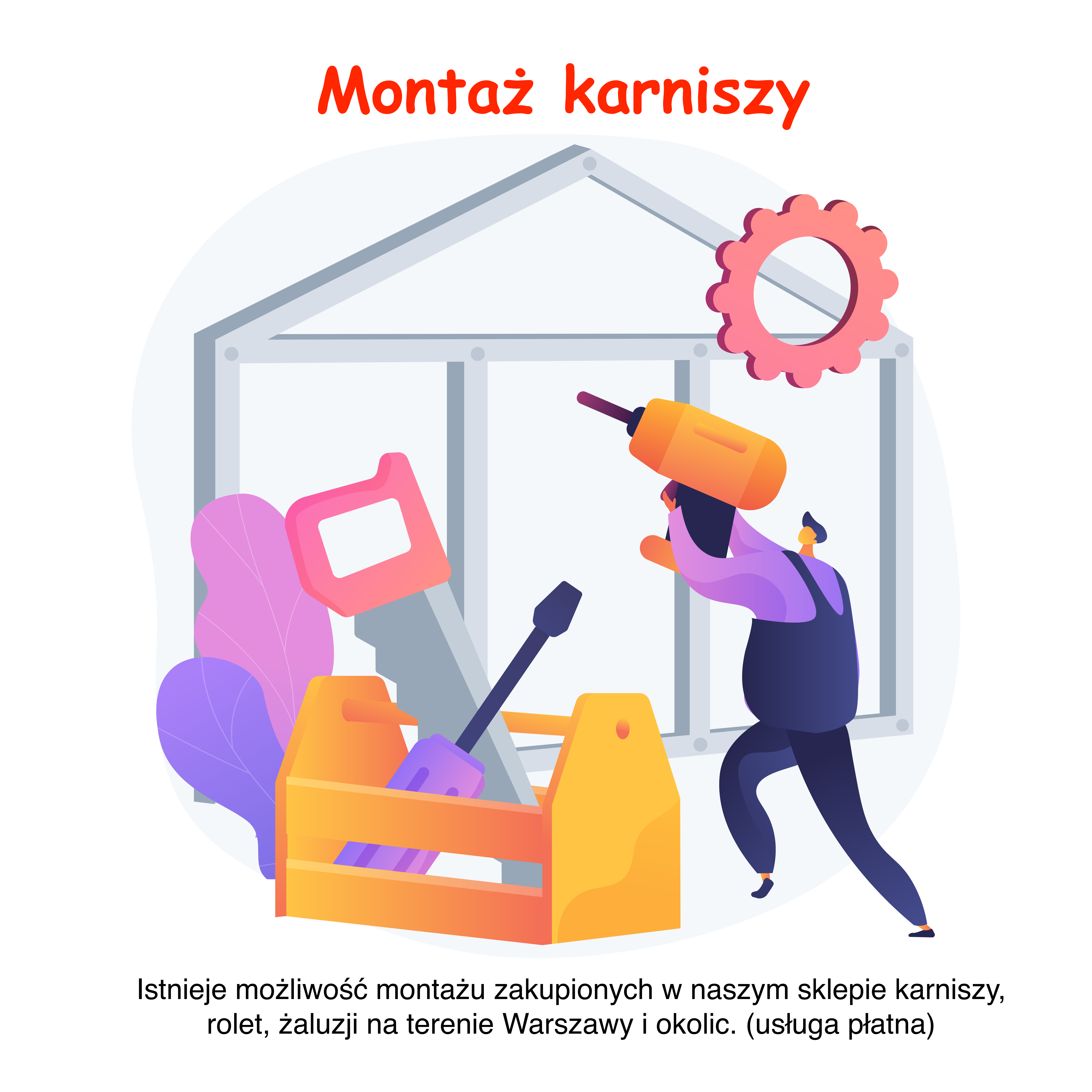 Montaż karniszy